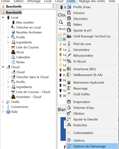 BeerSmith4-MenuOptionsDeDémarrage.png